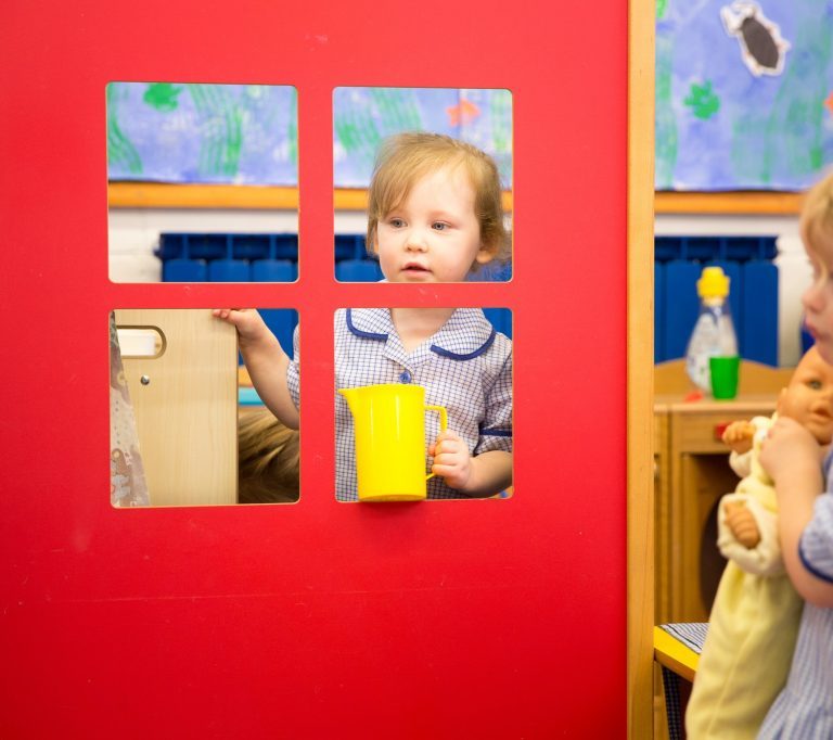 pre prep students in class