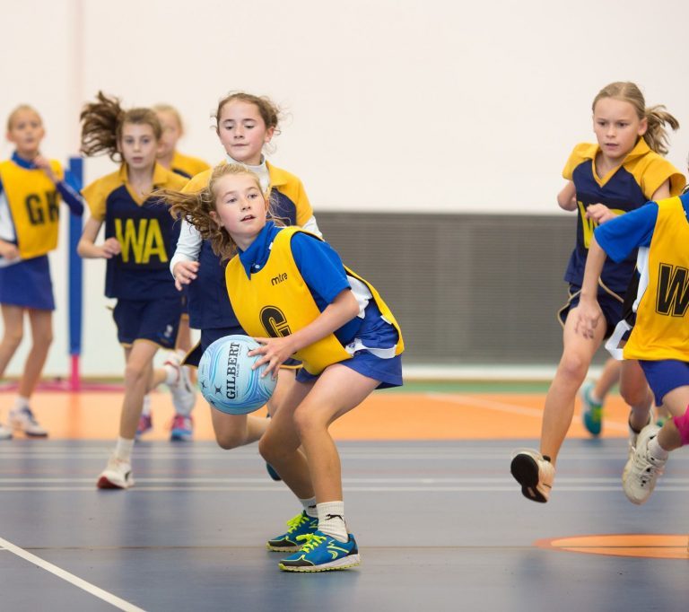 students running in a game