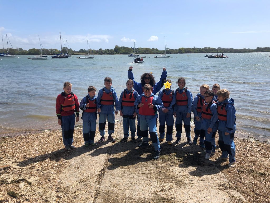 students in lifevests