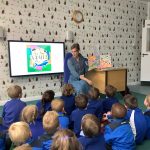 students listening to a story