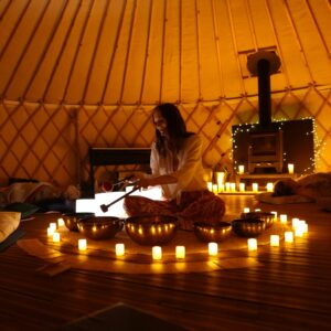 inside a yurt