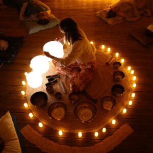 inside a yurt